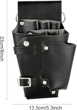 Filfeel Hairdressing Waist Bag Professional Salon Leather Hair Scissors Shears Pouch Barber Hairdressing Haircutting Tools Bag - Image 4