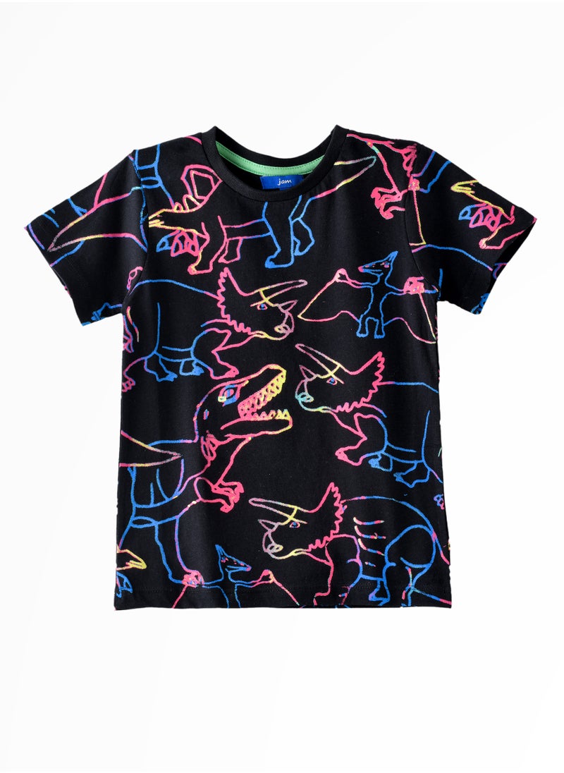 JAM - Playful Prints & Comfy Cotton: Boys' Short-Sleeve Tees for Spring & Summer - Image 1