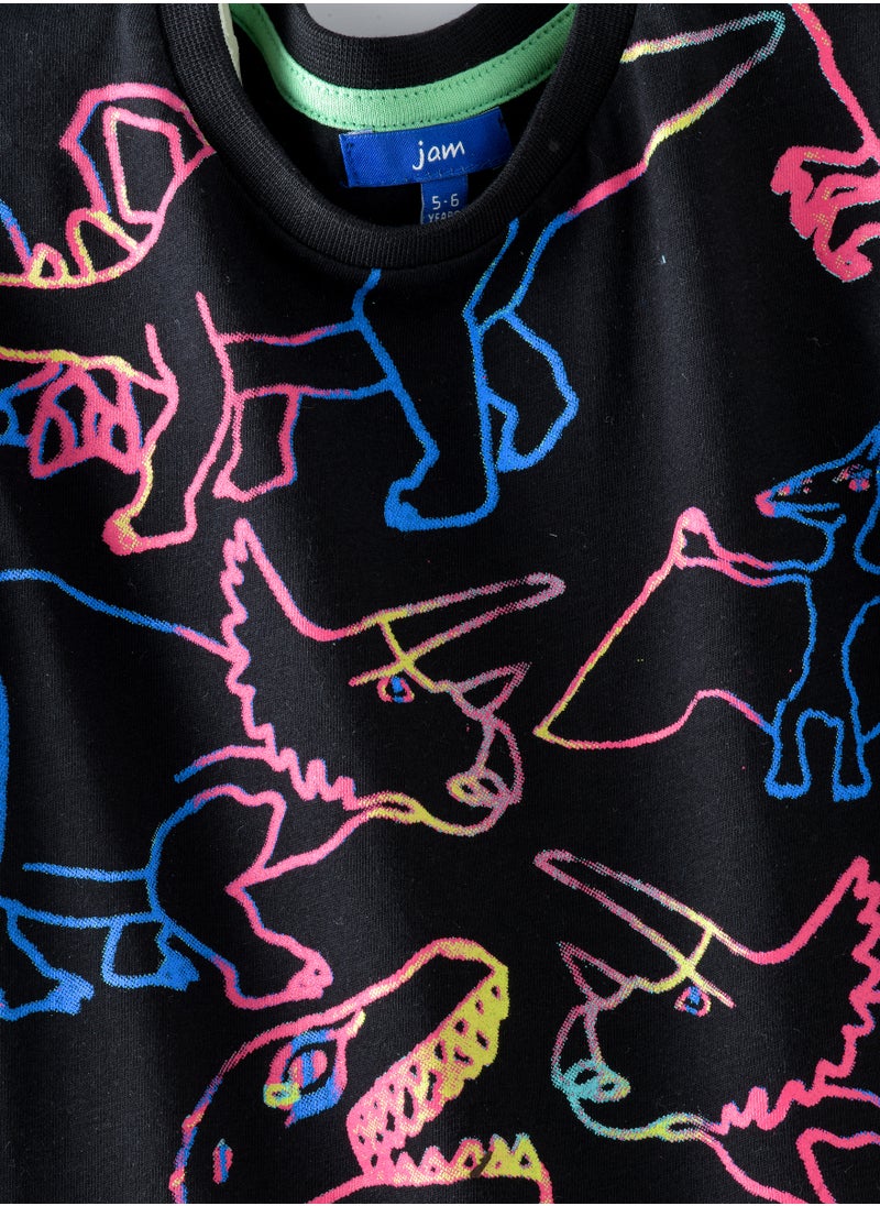 JAM - Playful Prints & Comfy Cotton: Boys' Short-Sleeve Tees for Spring & Summer - Image 1