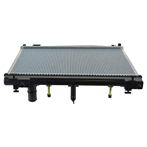 TRQ Radiator Assembly Aluminum Core Compatible with 08-14 Scion xD 07-19 Toyota Yaris CU2890 TO3010306 - Image 2