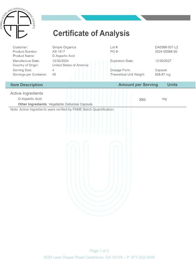 Simple-Organics Alpha Lipoic Acid 600mg 120 Capsules - Image 5