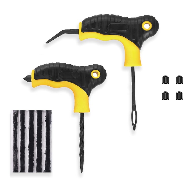 WILLIBEE Tubeless Tyre Puncture Repair Kit for Car, Bike, Scooter & SUV | Universal Emergency Tyre Fix Tool Set, Flat Tire Puncher Repair Kit. (4) - Image 1