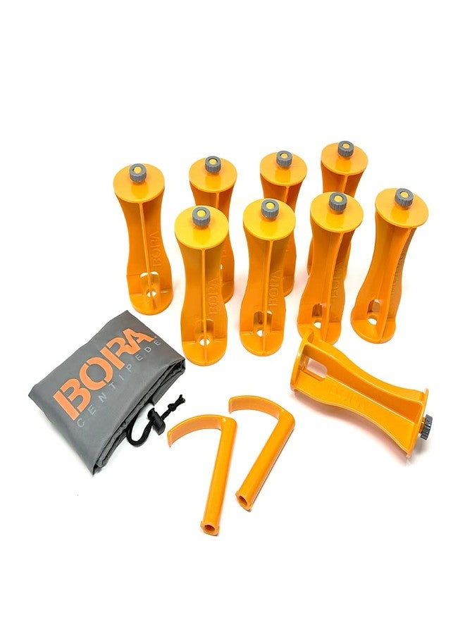 BORA Centipede 9-Piece Risers, 2-Piece Hooks Set with Accessory Bag for BORA Centipede Work Stands, CB0912K - Image 1