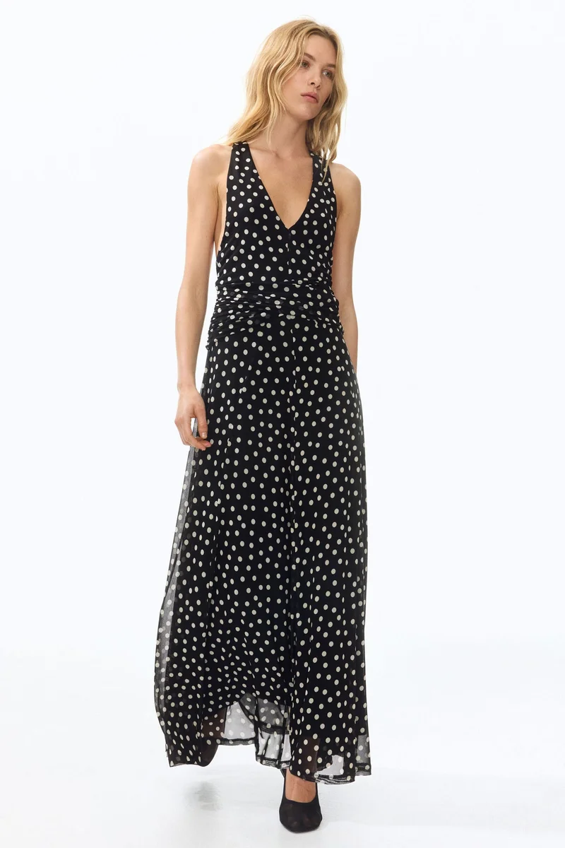 H&M Mesh halterneck dress