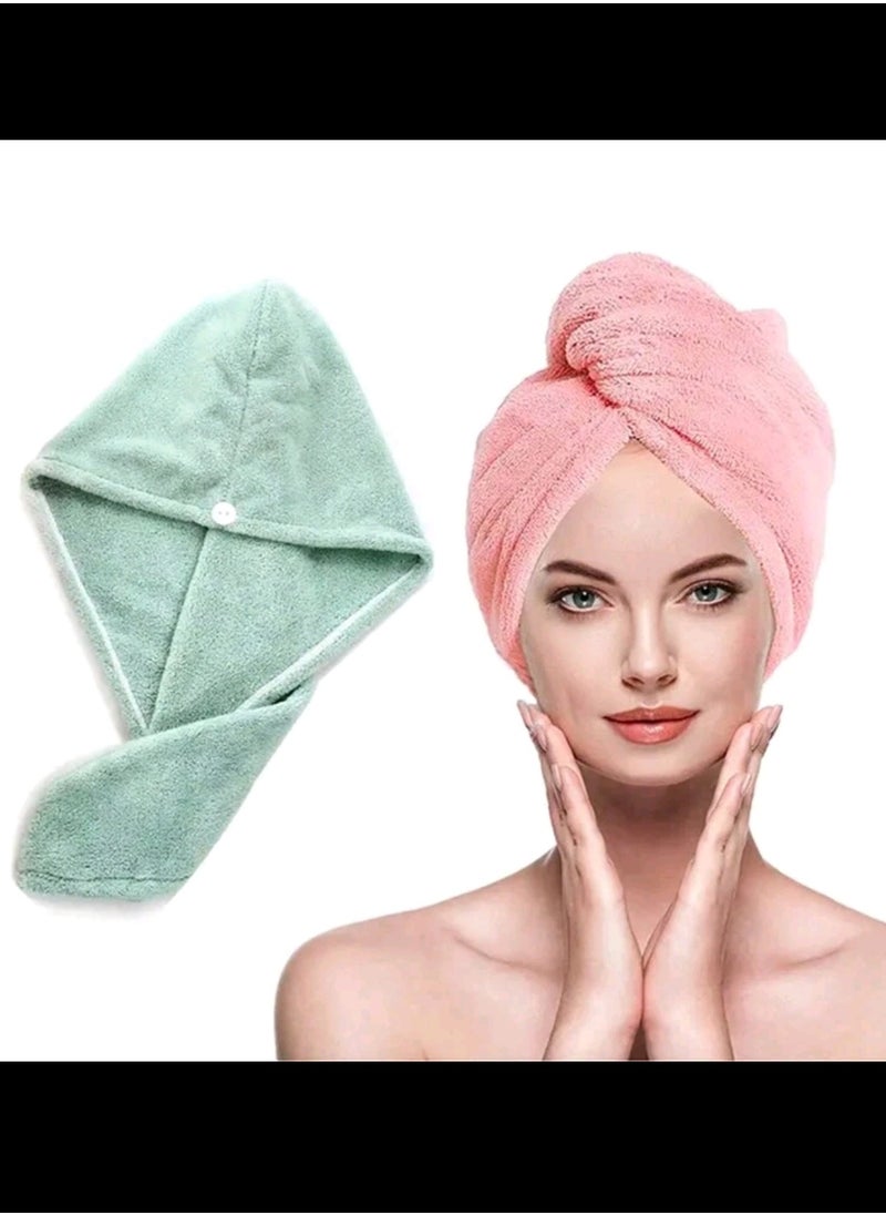 Shein 1pc Women's Hair Drying Hat: Quick-Dry Microfiber Towel Cap Hat For Super Absorption And Maximum Hair Drying Speed! Bonnet Hair Bonnet Turban  - Image 1