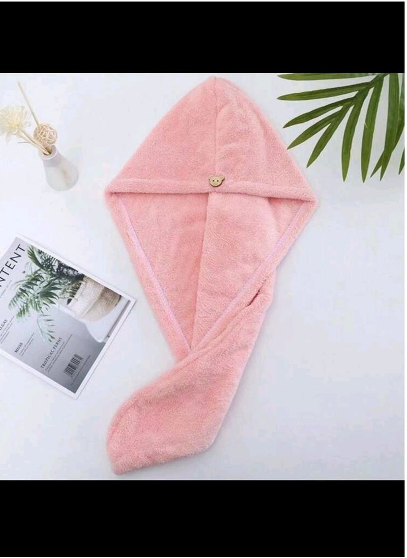 Shein 1pc Women's Hair Drying Hat: Quick-Dry Microfiber Towel Cap Hat For Super Absorption And Maximum Hair Drying Speed! Bonnet Hair Bonnet Turban  - Image 2