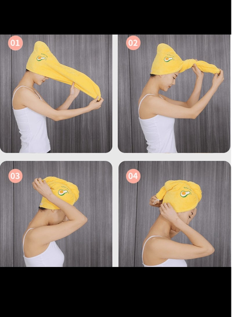 Shein 1pc Women's Hair Drying Hat: Quick-Dry Microfiber Towel Cap Hat For Super Absorption And Maximum Hair Drying Speed! Bonnet Hair Bonnet Turban - Image 2