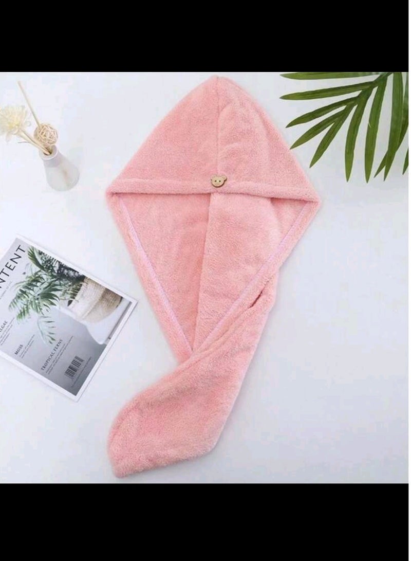 Shein 1pc Women's Hair Drying Hat: Quick-Dry Microfiber Towel Cap Hat For Super Absorption And Maximum Hair Drying Speed! Bonnet Hair Bonnet Turban - Image 3