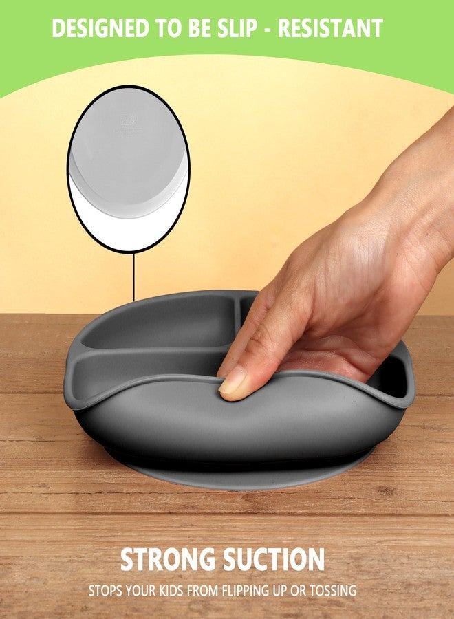 PEEPER Suction Plate for Baby, Toddler Plates with Secure Silicone Grip, Silicone Plates for Babies, Microwave Plates for Kids, Baby Plates for Food, BPA Free, Dishwasher, Unbreakable Feeding Plates - Image 4