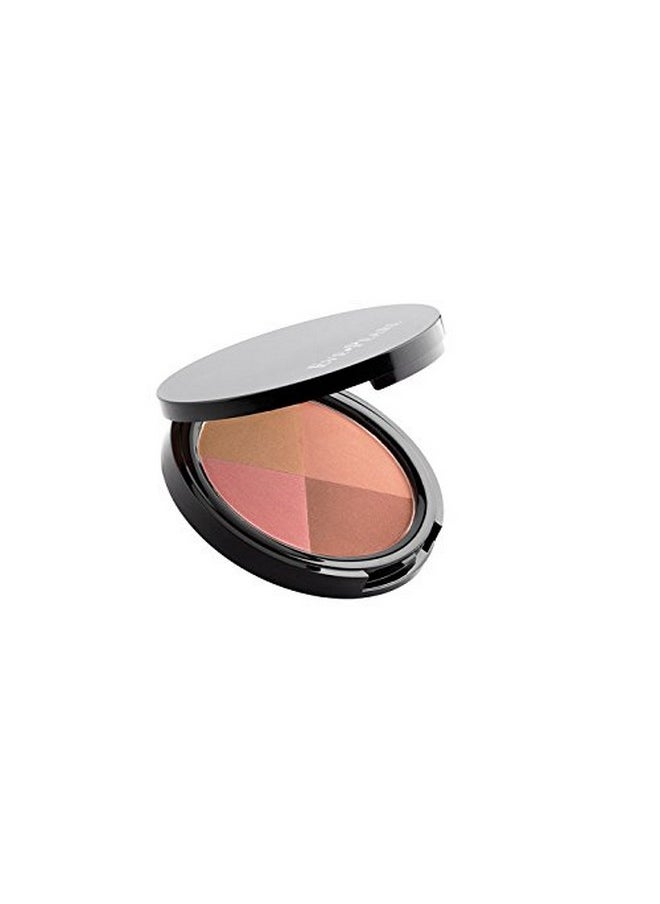 EVE PEARL Ultimate Face Compact And 204 Dual Fan Highlighter Brush Blush Bronzer Highlighter Contour Palette Eyeshadow Makeup Set Medium To Deep- Ageless  - Image 4