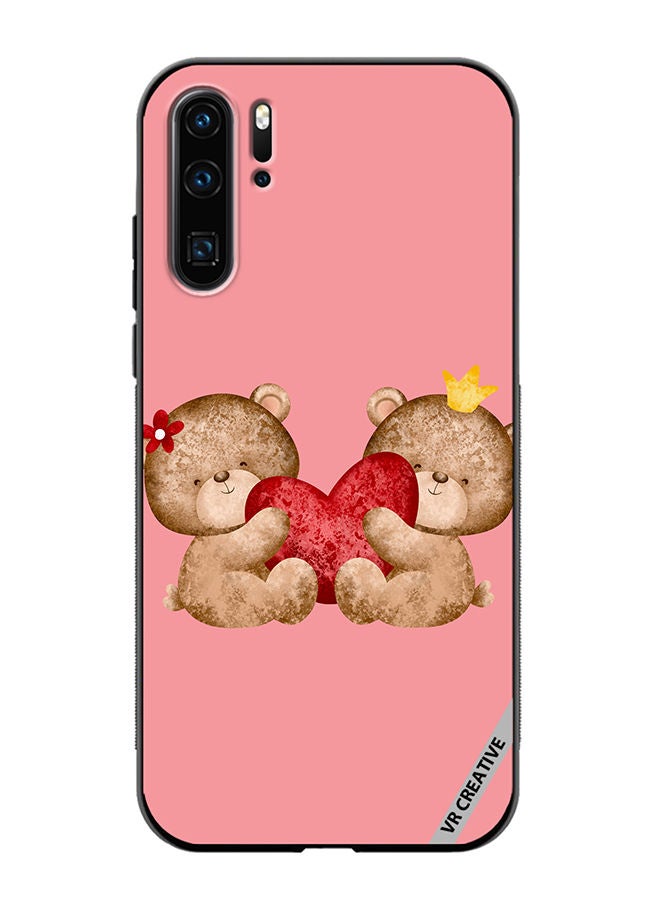 VR CREATIVE Protective Case Cover For Huawei P30 Pro Bear Love Design Multicolour - Image 1