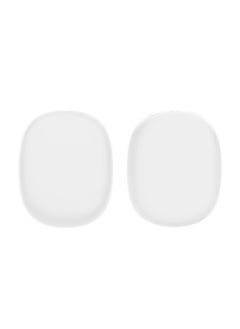2024 Airpods Max Headset Protective Cover Ear Cap Head Beam Shell Silicone Protective Cover-Color:White Shell Sleeve-Model:Airpods Max