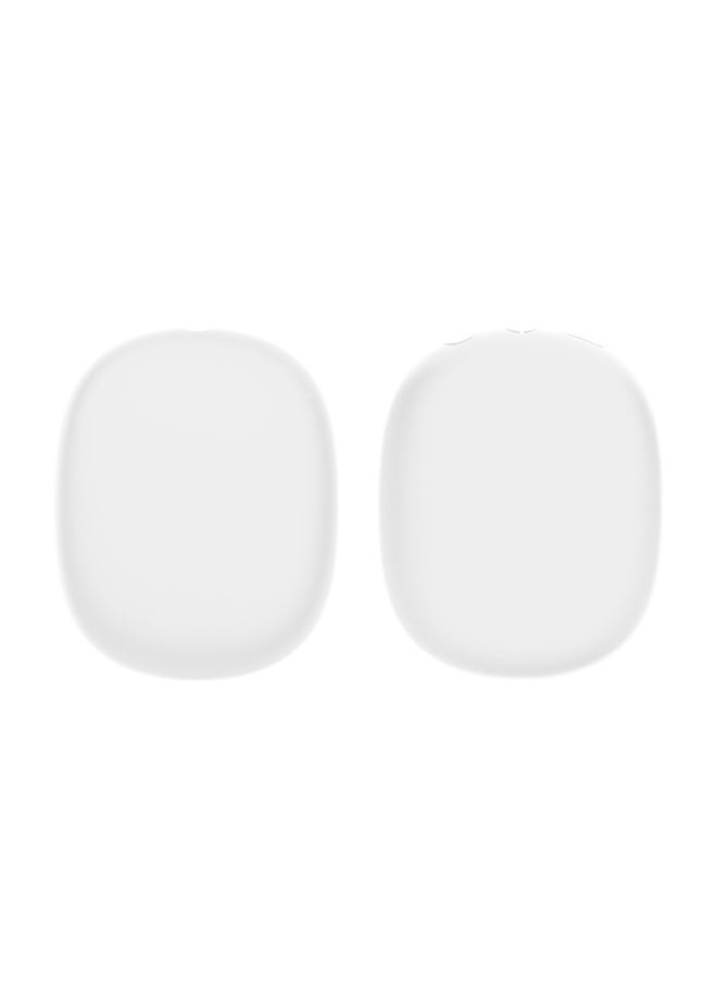 Generic - 2024 Airpods Max Headset Protective Cover Ear Cap Head Beam Shell Silicone Protective Cover-Color:White Shell Sleeve-Model:Airpods Max - Image 1