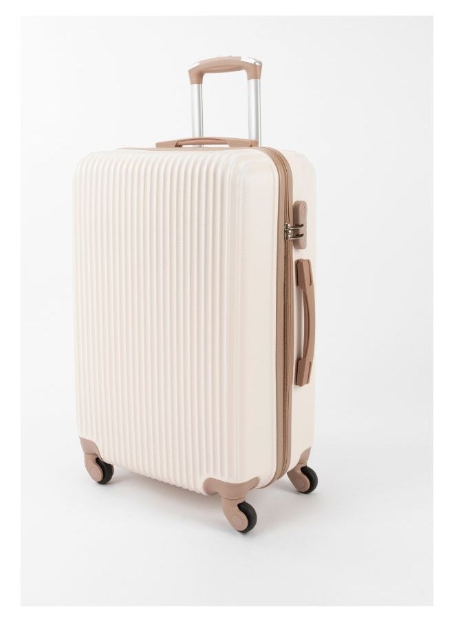 LIMRA - Luggage set 5 pieces travel Bags with a distinctive design from limra beige/gold - Image 1