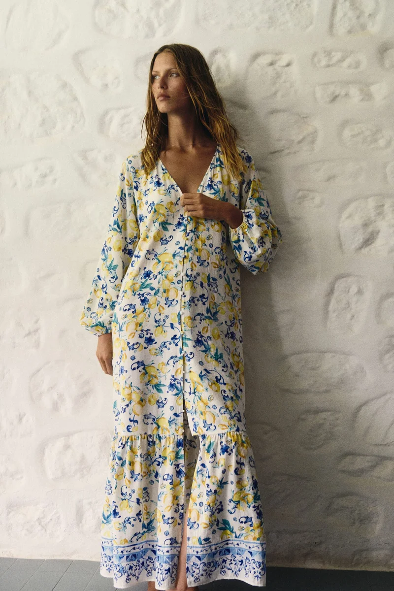 H&M Tie-belt crêpe dress