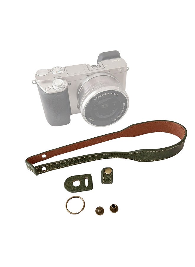 Generic Universal Camera Wrist Strap Synthetic Leather Hand Strap for Camera Wristband Lanyard Replacement for Canon Sony Mirrorless Cameras  - Image 2