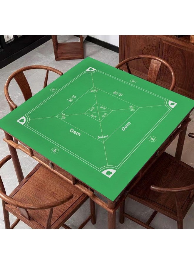 Square Round Texas Hold'em Tablecloth Special Table Mat For Chess And Card Room Playing-Color:Crystal Velvet 80*80cm-Pattern:FH-1015  - Image 1