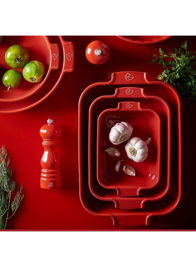 PEUGEOT طبق فرن بيجو أبوليا مستطيل 40 سم أحمر - Image 3