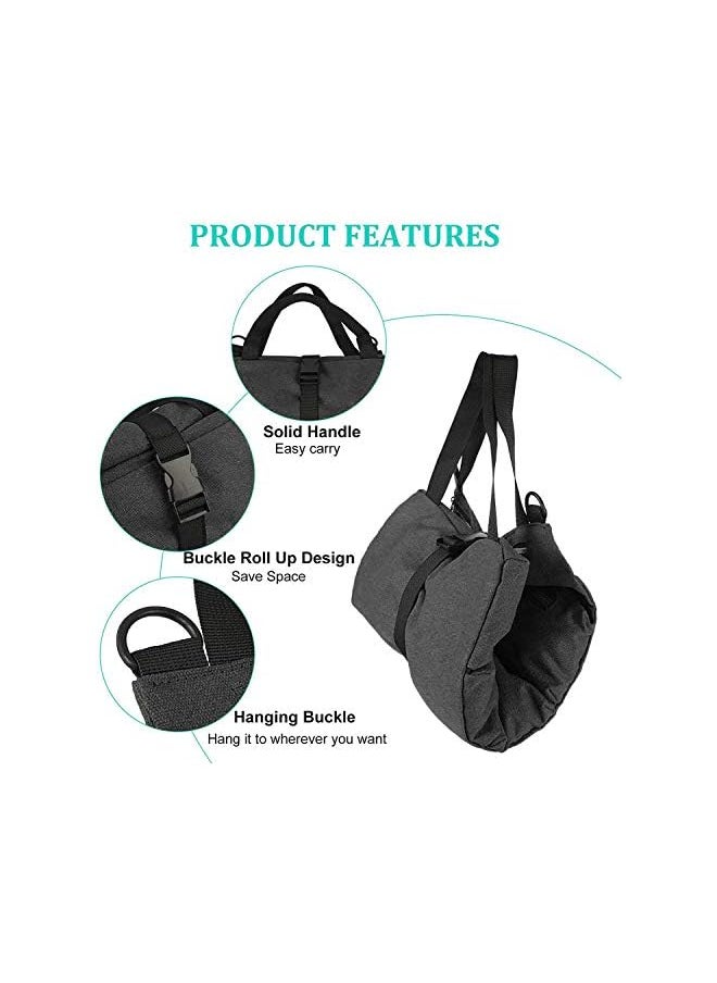 Moonmen - Waterproof Roll Up Tool Bag,Car Super Tool Roll Bags,Canvas Tool Roll Pouch,Multi-Purpose Wrench Tool Roll Organizer Hanging Pouch Tote Carrier Bag with 5 Zipper Pocket - Image 1