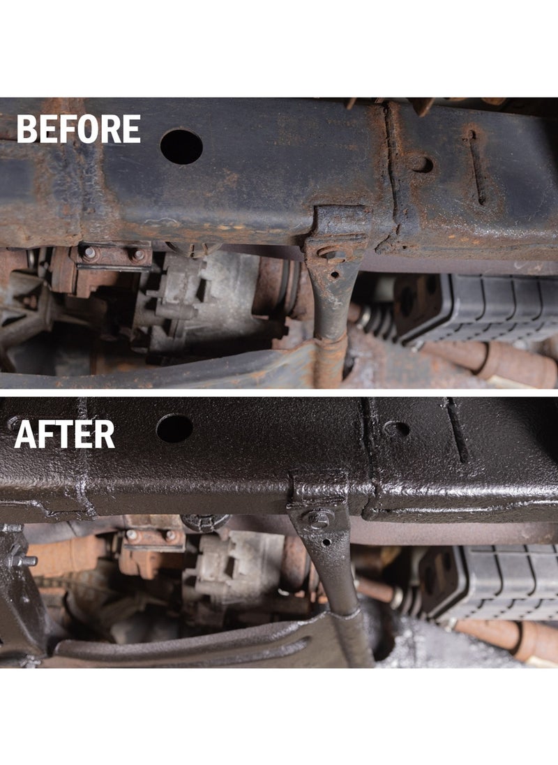 Safi WAX - 500ml Gloss Black Rubberized Undercoating Spray, Protection From Rust Corrosion And Road Noise SFW084 - Image 1