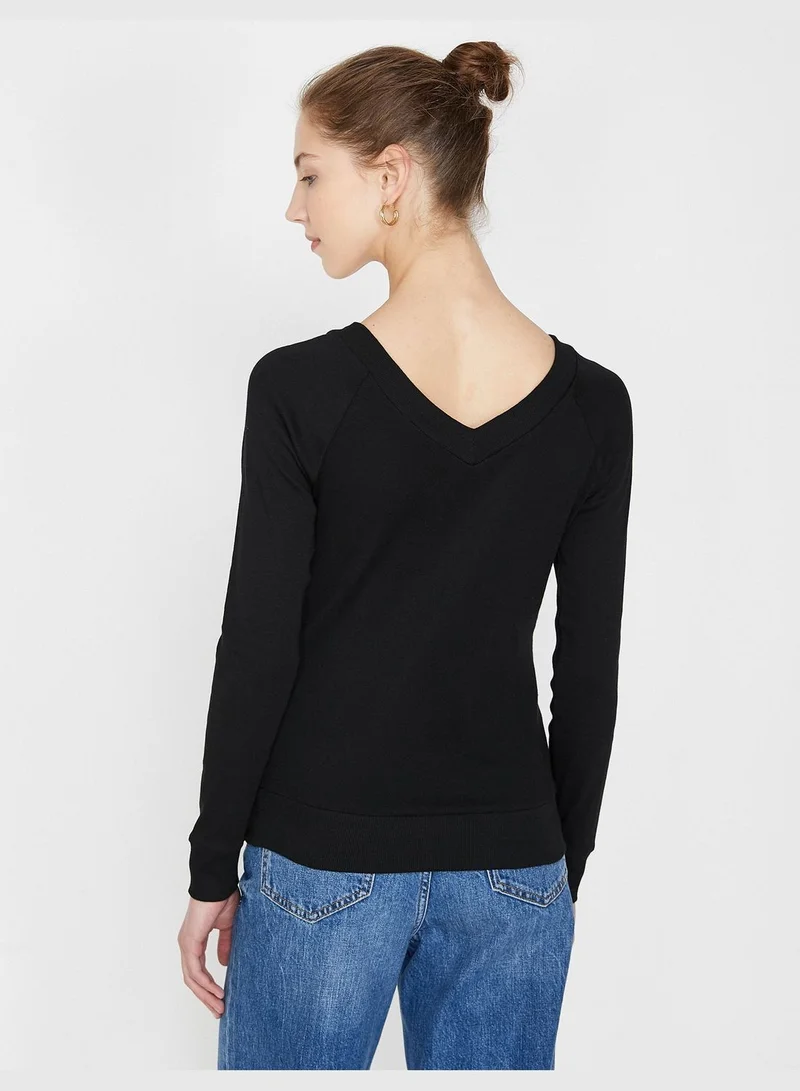 KOTON V Neck T-Shirt