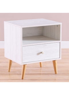 DANUBE HOME Patterson End Table Multifunctional Living Room Table Space Saving Side Table Modern Design Furniture For Home 48x40x56 cm Light Oak  - Image 4