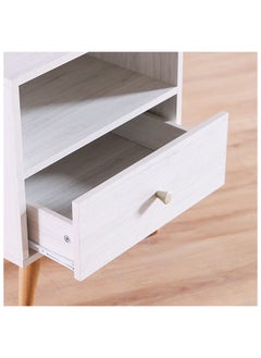 DANUBE HOME Patterson End Table Multifunctional Living Room Table Space Saving Side Table Modern Design Furniture For Home 48x40x56 cm Light Oak  - Image 5