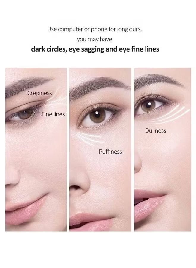 أوكويست الببتيد مكافحة الشيخوخة مصل العين 20 مل, مكافحة الشيخوخة وإزالة التجاعيد مصل العين, مع ثلاثة 360 درجة كرة تدليك, كريم العين مع مكافحة الحساسية Applicatorhead, تثبيت رفع جوهر العين, العناية بالعين - Image 2
