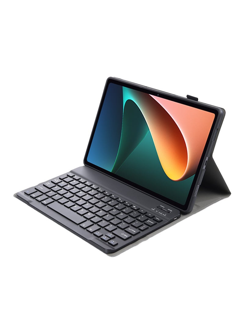 URBBKING Stand Folio Detachable Wireless Bluetooth Keyboard Cover Soft TPU Back Case for Xiaomi Pad 7 / Pad 7 Pro Black - Image 4