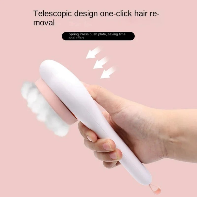 Y&D Cat Paw Pet Hair Removal Comb - One-Key Self-Cleaning Grooming Brush for Dogs, Cats, Rabbits - Shedding Tool & Brushes - Image 5