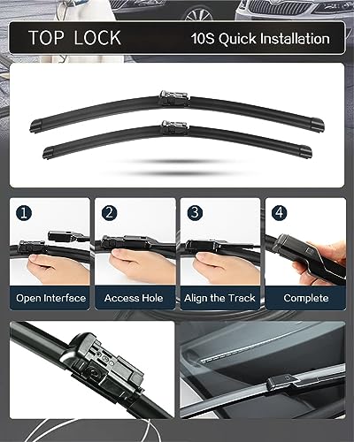 FAPIUO 10B Rear Windshield Wiper Blade All-season Durable Original Equipment Replacement 10"/254mm(Pack of 1) - Image 4