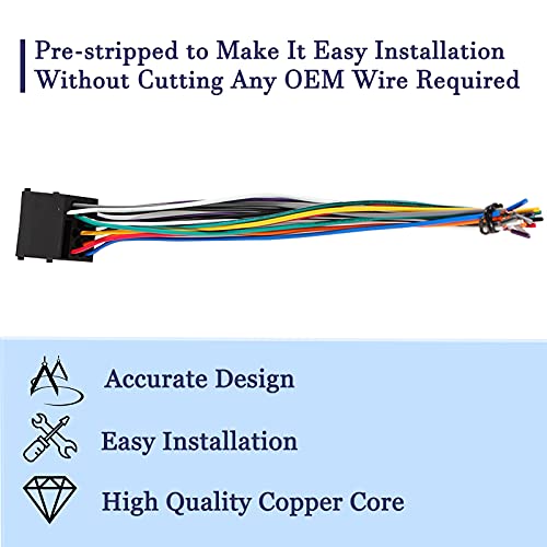 RED WOLF Compatible with BMW 1988-2003 528i/E46/325/323/318/Z3/M3 Aftermarket Radio Stereo Wiring Harness Adapter Installation Connector Plug - Image 5