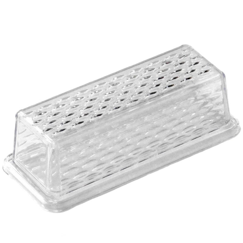 Chef Craft Select Plastic Butter Dish, 7 Inches In Length, Clear - Image 1