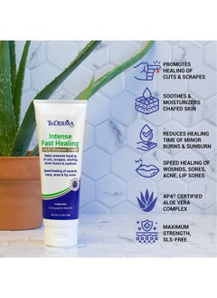 TriDerma TriDerma Intense Fast Skin Healing Cream for Hard-to-Heal Skin Irritations, Sores, Rashes, Dry, Cracked Hands, Cuts, Chafing, Burns, Scrapes - First Aid Kit Essential - FSA Eligible - 4.0 oz Tube  - Image 5
