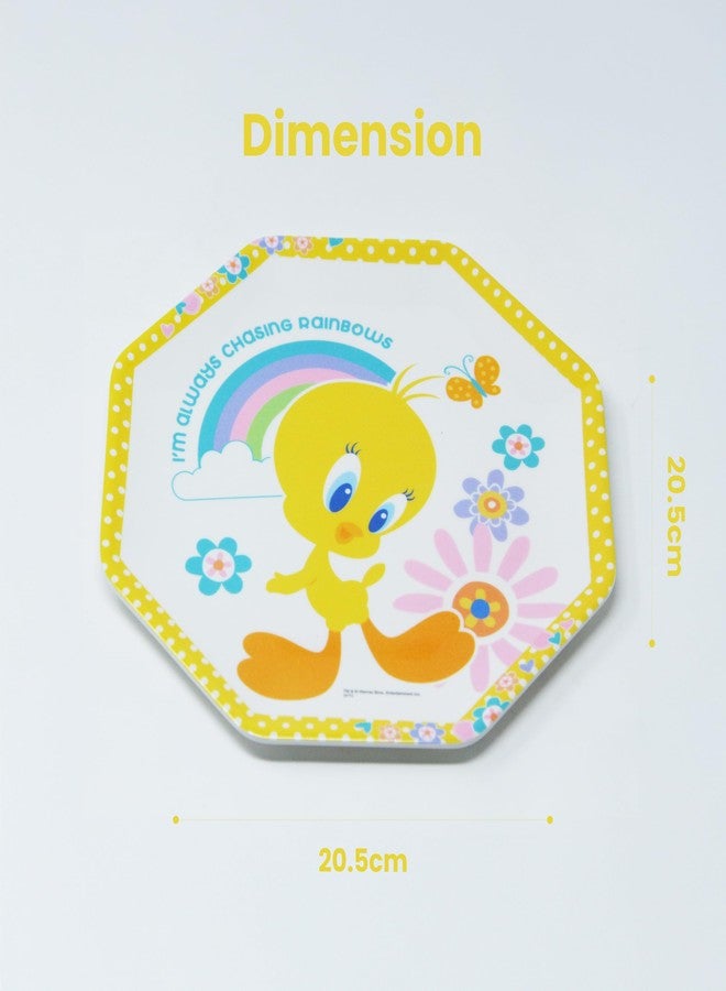 HOOM Eight Angle Melamine Plate for Kids - Printed Cartoon Character Design, Durable & BPA-Free, Ideal for Toddlers and Children (TY) - Image 4