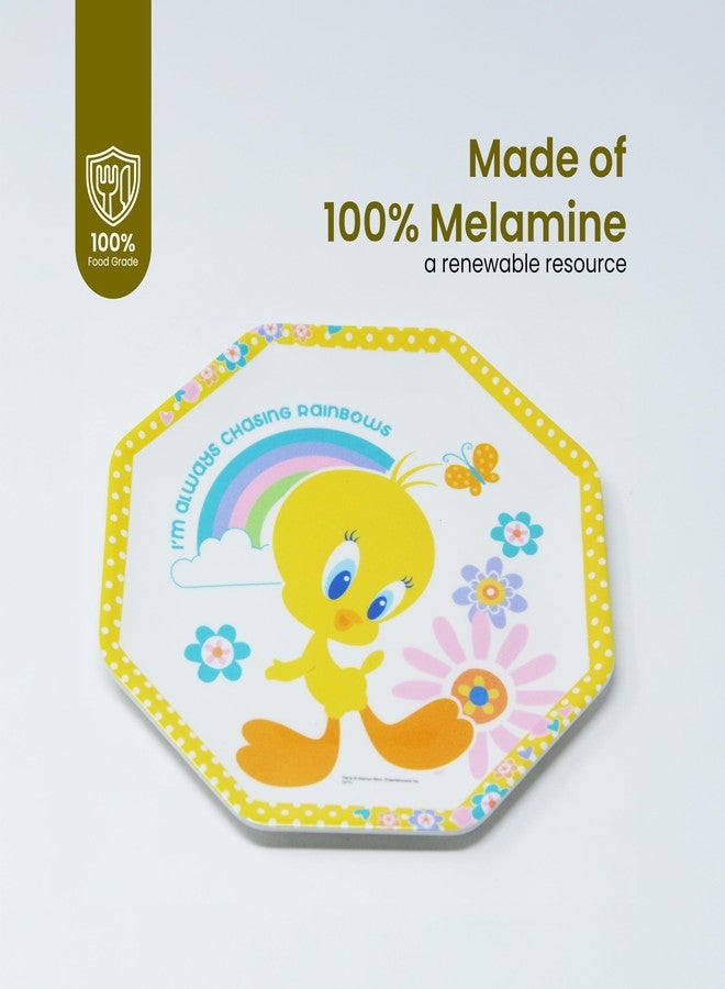 HOOM Eight Angle Melamine Plate for Kids - Printed Cartoon Character Design, Durable & BPA-Free, Ideal for Toddlers and Children (TY) - Image 3