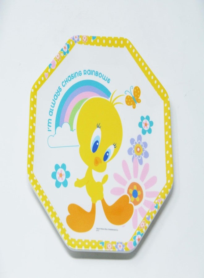 HOOM Eight Angle Melamine Plate for Kids - Printed Cartoon Character Design, Durable & BPA-Free, Ideal for Toddlers and Children (TY) - Image 1