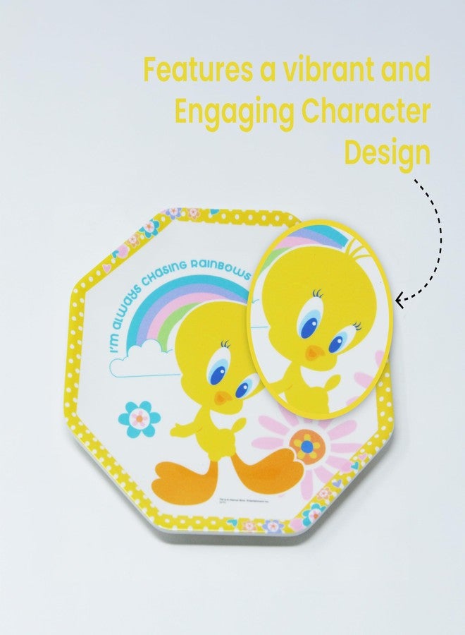 HOOM Eight Angle Melamine Plate for Kids - Printed Cartoon Character Design, Durable & BPA-Free, Ideal for Toddlers and Children (TY) - Image 2