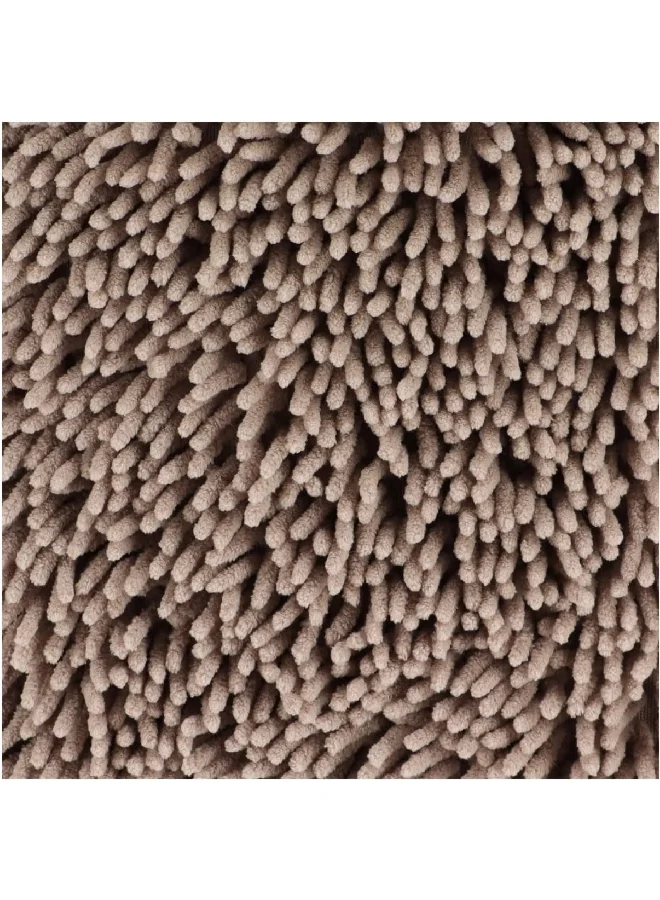 Tendance Anti-Slip Chenille Microfiber Bathroom Mat Taupe 50 x 80 cm 7742165