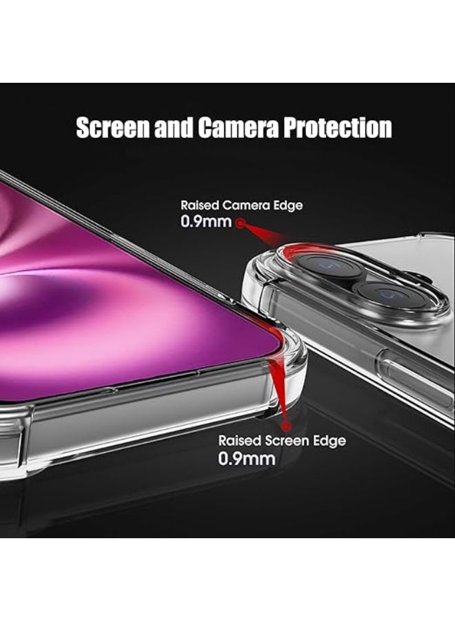 بروماس غطاء شفاف لهاتف آيفون 16 بلس – واقٍ ضد الصدمات بتصميم نحيف، حماية من الاصفرار، حواف TPU مرنة، مقاوم للخدوش - Image 5