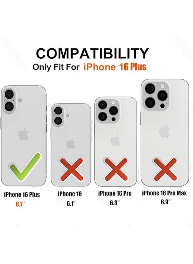 بروماس غطاء شفاف لهاتف آيفون 16 بلس – واقٍ ضد الصدمات بتصميم نحيف، حماية من الاصفرار، حواف TPU مرنة، مقاوم للخدوش - Image 2