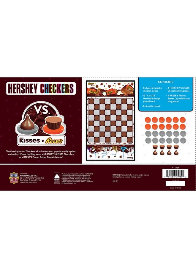 MasterPieces MasterPieces Family Game - Hershey - Kisses vs. Reese's Checkers - Officially Licensed Board Game for Kids & Adults - Image 3