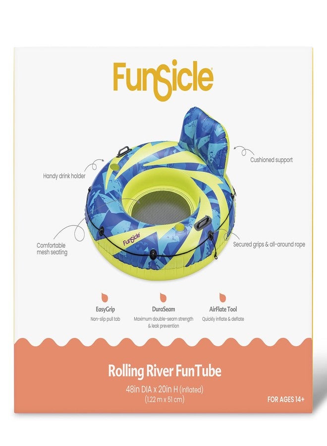Funsicle 48in x 20in Rolling River Inflatable FunTube with 2 Cup Holders - Image 4