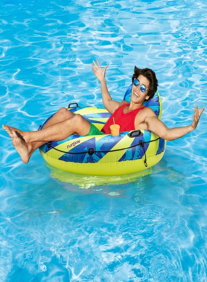 Funsicle 48in x 20in Rolling River Inflatable FunTube with 2 Cup Holders - Image 2