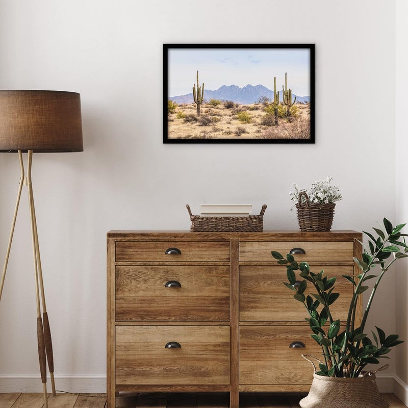 Americanflat 14x22 Picture Frame in Black - Engineered Wood Photo Frame with Plexiglass Cover and Hanging Hardware for Horizontal or Vertical Wall Display - Image 4