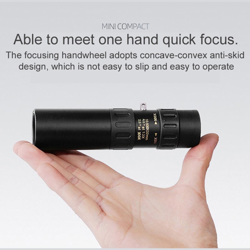 Monocular Telescope: BAK4 Prism High Transmittance, One-Hand Quick Focus, Anti-Slip Focus Wheel - Portable Optics for Outdoor Observation & Daily Use - Image 4