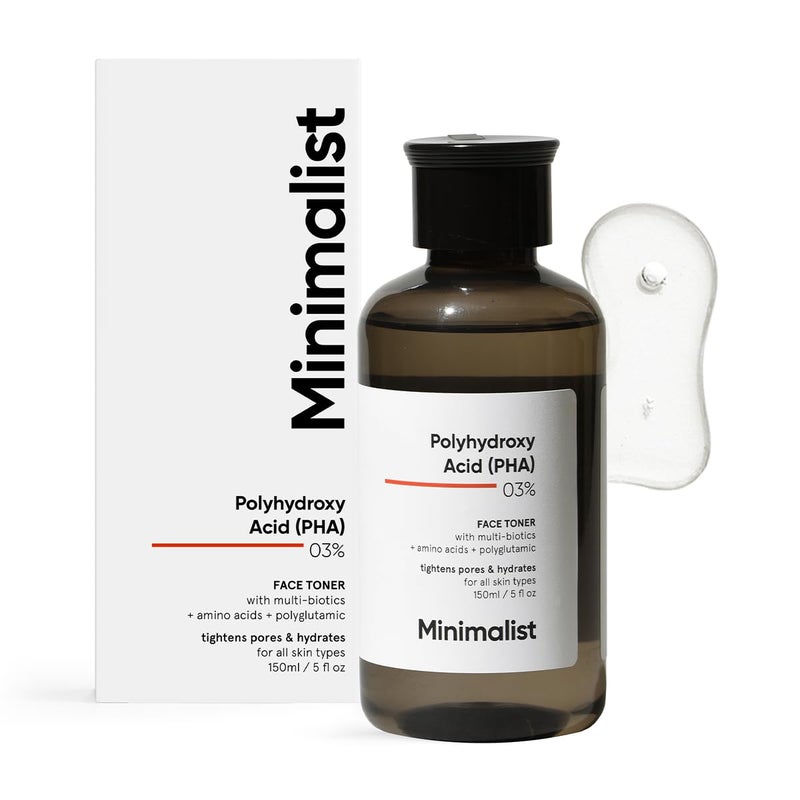 Minimalist Pha 3 Alcohol Free Face Toner 150 Ml  Pore Tightening  Mild Exfoliation For Oily Acne Prone Sensitive  Normal Skin  Hydrating Face Toner For Glowing Skin Pack of 1 - Image 1