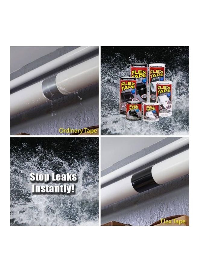 FLEX TAPE Strong Rubberized Waterproof Seal Tape Black 4x5inch - Image 2