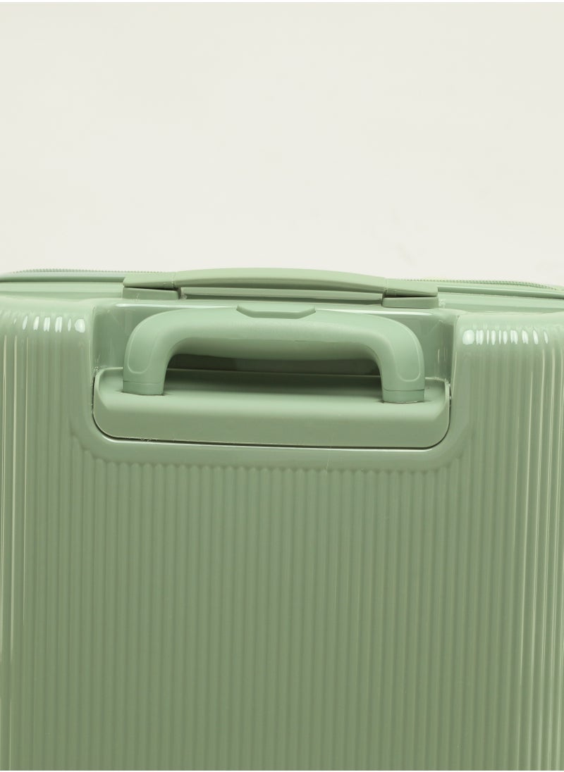 LIGHTGO - LIGHTGO 7624 tea green color 20" carry-on cabin Suitcase luggage with TSA Lock travel case YKK zipper with power bank pocket 100% PC light weight luggage - Image 1