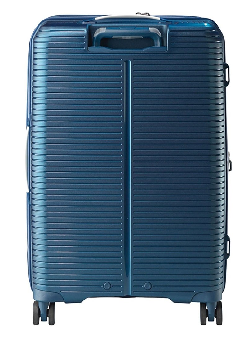Jump Sondo Polypropylene Hard Expandable Luggage Suitcase Trolley Medium 66cm Blue - Image 3